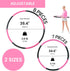 Weighted Fitness Hula Hoop for Adults - Detachable and Portable with Jump Rope, Resistance Band, and Carry Bag