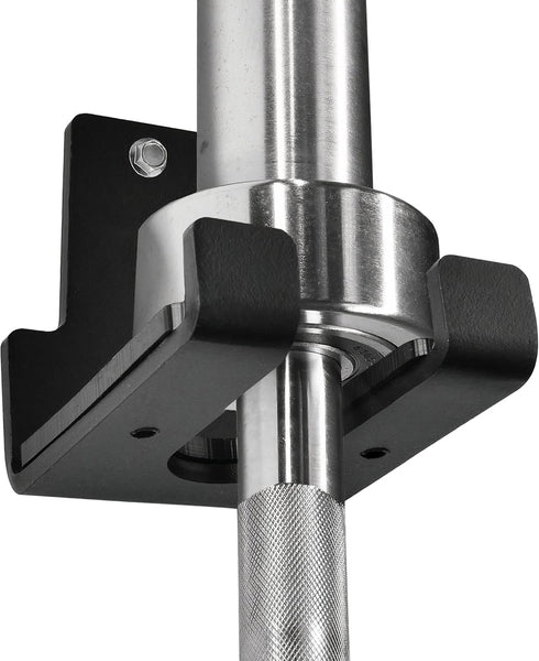 Yes4All Olympic Barbell Holder, Vertical Wall Mounted Barbell Storage Rack for Home Fitness Equipment
