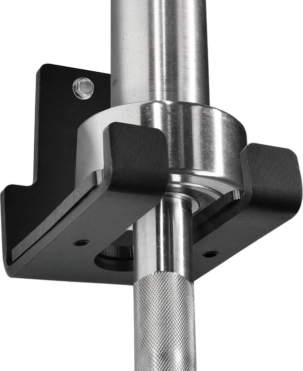 Yes4All Olympic Barbell Holder, Vertical Wall Mounted Barbell Storage Rack for Home Fitness Equipment