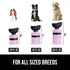 GORILLA GRIP Dog Water Bottle, 12 oz Portable Leak Proof Dispenser for Dogs, Pink Silicone Travel Bowl for Hiking