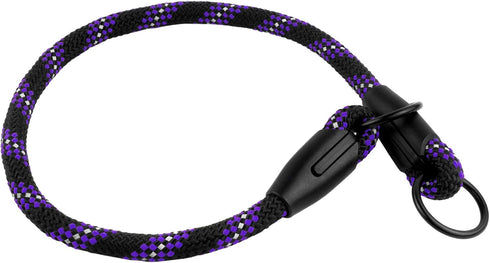 BronzeDog Rope Pro Training Dog Collar, Braided No Pull Quick Release Lead for Small Medium Large Dogs (S - 17.7" Long,