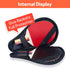 VISEMAN Table Tennis Racket Cover, Portable Waterproof Paddle Case for 2 Paddles and 5 Balls