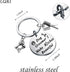 LQRI Dog Groomer Gift Keychain I Make Bitches Beautiful Hair Stylist Pet Grooming Jewelry
