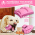 Dog Toys for Aggressive Chewers, Indestructible Interactive Treat Toys for Large Medium Breeds, Pink