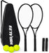 HIRALIY Adult Recreational Tennis Rackets, 27 Inch Super Lightweight for Student Training, Includes 3 Tennis Balls