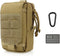 Tactical Molle Pouch Military Waist Bag, Outdoor EDC Tool Bag Organizer with U.S.A Patch and Carabiner Included