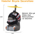 wonuu Duck Bike Bell with Light and Helmet, Cute Hamster Bicycle Horn, Dashboard Decoration Hamster Toy