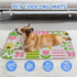 imiBBWQu Summer 27" 22" Dog Cooling Mat Easter Bunny Floral Cooling Sofa Mat Washable Pet Stroller Pad Smart Pet Bed