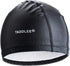 Taddlee Men Swim Cap, PU Fabric Silicone Bathing Swimming Hat, Waterproof Sports Adult Swim Wear Accessories, Large Size