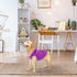EXPAWLORER Polar Fleece Dog Hoodie with Pocket, Warm Cozy Sleeveless Sweater for Small to Large Dogs (Purple, L)