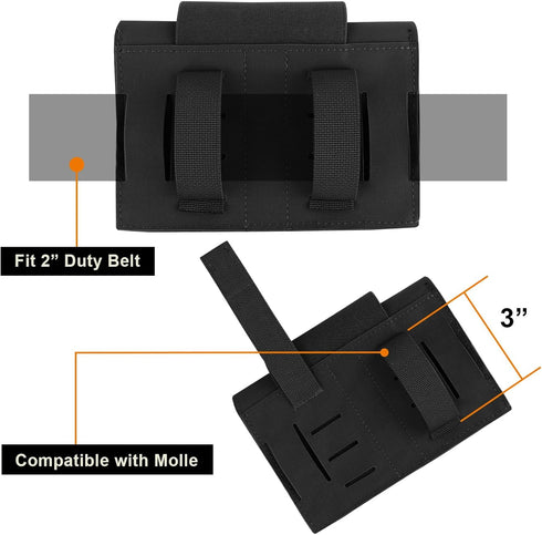 Tactical Molle Pouch Small IFAK Medical Pouches with Top Tourniquet Holder First Aid EDC Bag for Duty Belt and Vest