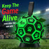 (8 Inch) QDAN Glow in The Dark Dog Toys Soccer Ball with Straps - Light Up Dog Balls for Large Dogs, Interactive Dog