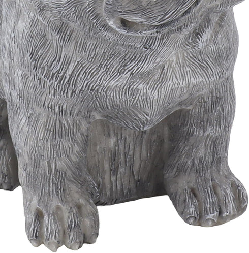 Dog Pet Marker Tribute Statue - Personalized Memorial Stone Decor for Outdoor Garden (Sitting Dog Figurine)