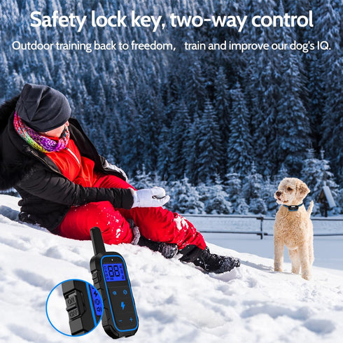 Dog Training Collar Electric with 4 Training Modes, Rechargeable Remote Waterproof Range 3300Ft for Small Medium Large
