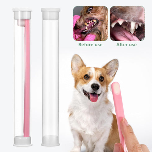 SUPVOX Pet Toothbrush-Extra Soft:Dog Toothbrush:Cat Toothbrushes Dental Cleaning Brushes for Sensitive Pet Teeth & Gums Puppy Kitten Cats Small Breed Dogs-3 Pack Kit