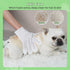 Extra Thick Pet Bathing Wipes for Dogs & Cats, Cleaning & Deodorizing Grooming Gloves, 2 Pack, 12 PCS
