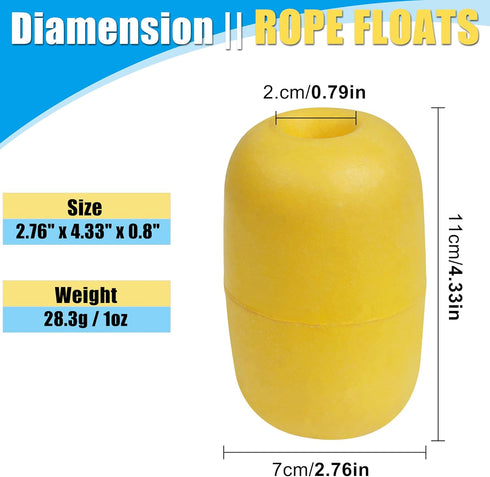 Marine,4/6pcs Rope Floats Crab Trap Floats Buoy Float Fishing Marker Buoy Water Buoy for Boats Pool Kayak Crabbing Dock