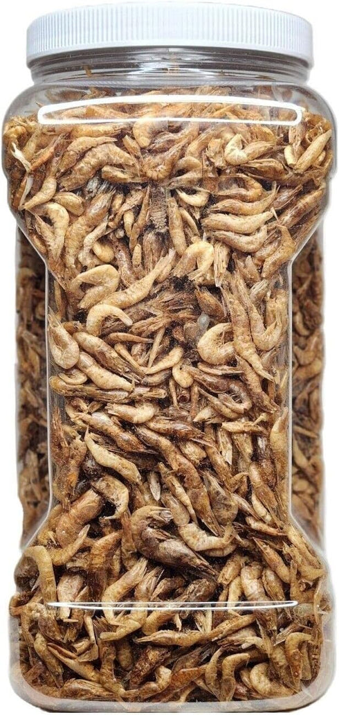 Aquatic Foods Inc. 1/2" 1 &1/4" Rodents1-lb Red Shrimp-Freeze Dried to Floating Red River Shrimp for All Tropicals
