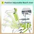 Pinikuyiro Backpack 5-Position Folding Beach Chairs,Portable Lay Flat Foldable Chair with Cup Holder and Towel Bars