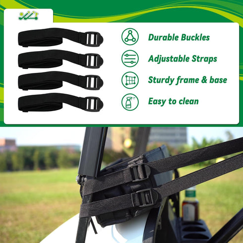 Universal Golf Cart Inner Front Storage Basket, No Drilling Organizer for EZGO Club Car Yamaha