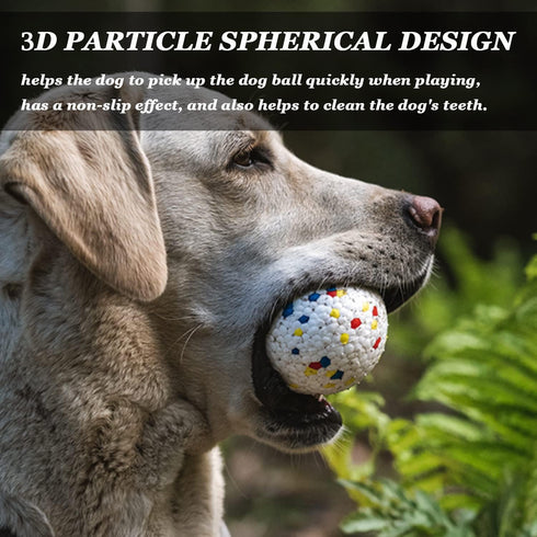 Dog Balls for Aggressive Chewers, Indestructible Floating Bouncy Balls, Lightweight Chew Balls, Fetch Balls for Large &