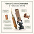 Balanced Oak Mushroom Foraging Kit, Waxed Canvas Foraging Bag, Glove Attachment, and Stainless Steel Foraging Knife