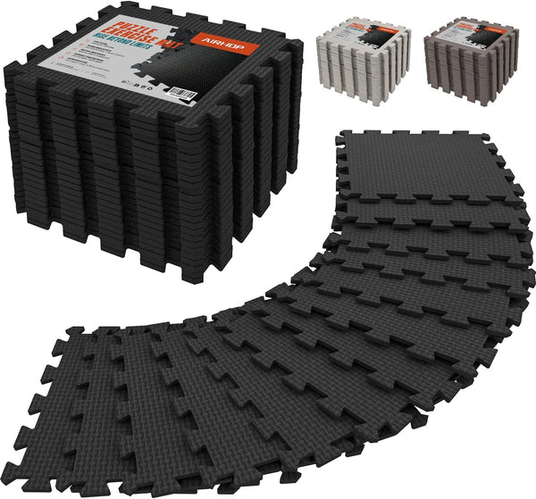 AIRHOP 18 Tiles Gym Floor Mat, EVA Foam Puzzle Gym Mat, High-Density