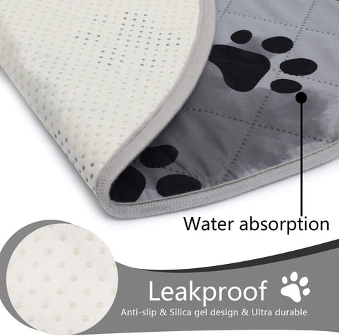 SPXTEX Dog Crate Pads - Washable Non-Slip Puppy Pee Rugs, 2 Pieces, 18"x24"