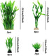 Aquarium Plants, 20pcs Fish Tank Decor Green Plants Artificial Aquarium Decorations for Household and Office Aquarium Simulation, Small to Large