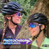 KAPVOE Photochromic Cycling Glasses for Men Women, Clear MTB Sunglasses for Bicycle Riding