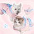HELAIMAY 1 Color Block Absorbent Pet Bathrobe, Soft Bath Towels Hooded Robe for Dogs and Large Cats, Puppy Washable