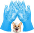 Pet Washing Gloves - Gentle Silicone Dog Bath Shampoo Shower Brush Grooming Mitts, Waterproof, Massaging Rubber Scrubber