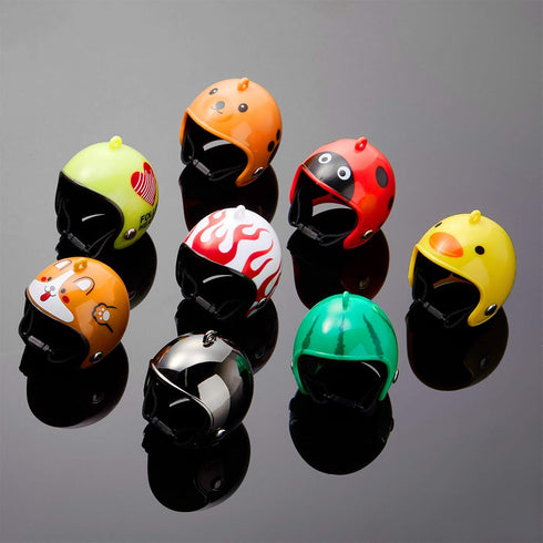 Skylety 8 Pieces Hens Helmet, Chicken Pet Safety Helmet, Funny Bird Hat Headwear for Chicken, Parrot, Parakeet