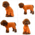 Lovelonglong Four Feet Dog Lightweight Pajamas, Pure Cotton Dog Jumpsuits for Large Medium Small Dogs (Orange XS)