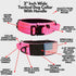2-Inch Wide Tactical Dog Collar with Control Handle, Adjustable for Medium & Large Dogs, Military Style, USA Flag Patch