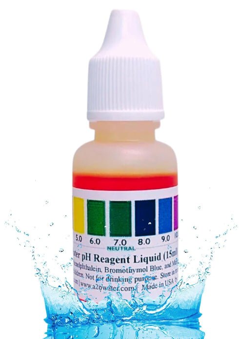 Water pH Level Test Kit, Alkaline, Tap, and Drinking Water, More Accurate Than Test Strips, Made in USA, A2O Water