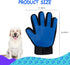 Dog Bath Gloves - Silicone Hair Removal Mittens for Dogs and Cats, Flexible Comfortable Adjustable Strap for All Hair