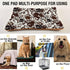 Qilmy Cow Print Dog Bed, Non-Slip Soft Cat and Dog Bed Mattress, Washable Kennel Pad (24 x 36 Inch)