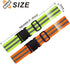 Little World Reflective Belt - 2 Pcs PT Belt - Reflective Running Gear for Men and Women - Elastic Reflective Sash Perfect for Running Cycling Walking Marathon Military (Green and Orange)