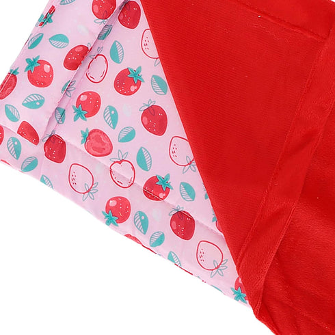 Reptile Sleeping Bag, Soft Warm Bearded Dragon Bed with Pillow for Leopard Gecko Small Pet (Red)