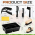 8 Pc Horse Grooming Kit - Includes Grooming Box, Face & Body Brush, Sweat Scraper, Hoof Pick, Mane & Tail Comb, Bathing