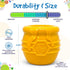 SodaPup Honey Pot – Durable Dog Treat Dispenser & Enrichment Toy, Non-Toxic Natural Rubber for Chewing