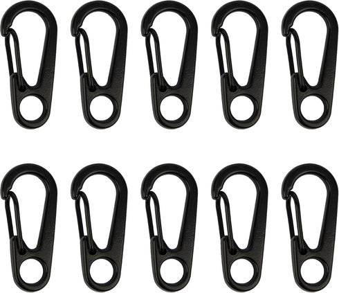 SWATOM Small Mini Carabiner Clip, Tiny Spring Snap Hook Keychains, Micro Carabiners for Paracord EDC, Alloy Key Rings,