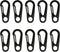 SWATOM Small Mini Carabiner Clip, Tiny Spring Snap Hook Keychains, Micro Carabiners for Paracord EDC, Alloy Key Rings,