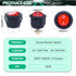 Twidec 6Pcs Round Rocker Switch AC 6A 125V, 10A 250V SPST Toggle KCD1-5-101NRG with LED Light