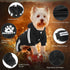 Dog Hoodie, 4 Legs Sweatshirt Jumpsuit, Soft & Warm Pullover Coat for Small Medium Large Dogs Cats (Black, XS)