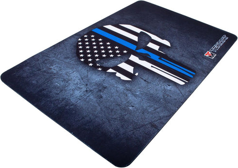 TekMat Thin Blue Line Punisher Gun Cleaning Mat, Black