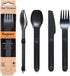 FULL WINDSOR MAGWARE Magnetic Camping Cutlery Set, Travel Silverware with Case, Black, 3 PCS