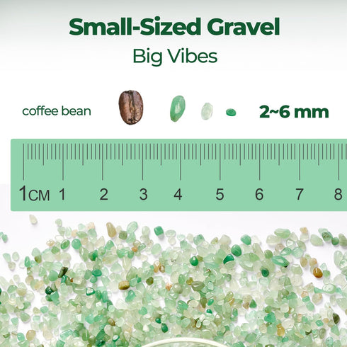 T4U 1LB Crystal Chips Stone Crushed Quartz Jade Pebbles - Fluorite Tumbled Gravel Small Decorative Pebbles Bulk, Mini
