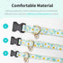 Adjustable Dog Collars with Buckle, Soft Fancy Flower Design for Cute Girl Boy Dogs, Small Medium Large (Cyan-Daisy)